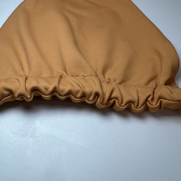 NWT Stone Fox Swim Isobel Minimalist Bikini Top Adjustable Sandstone size Small - Picture 14 of 16